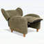 Chaise multifonctionnelle, dossier incurvé, salon et bureau-131240846