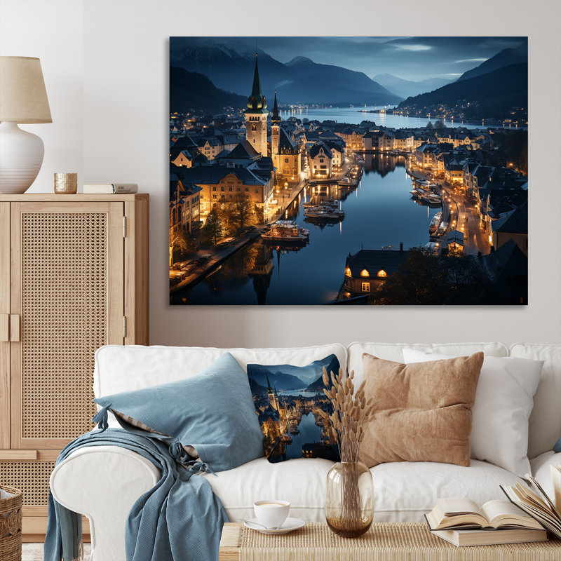 Faux de l'Allemagne, Allemagne, Alesund, art mural, Toile tendue, H 30 po x l 40 po x P 1,5 po