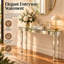 Aadan 120cm Silver Mirrored Console Table