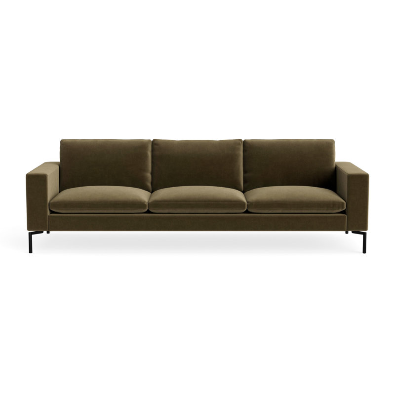 MTO - The New Standard Sofa, 32" H x 104" W x 35" D, Moss Velvet