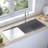 vidaXL Kitchen Sink with Strainer, Stainless Steel Top-Mount Sink, Fast Drainage, Anti-Corrosion-85501559-85501562