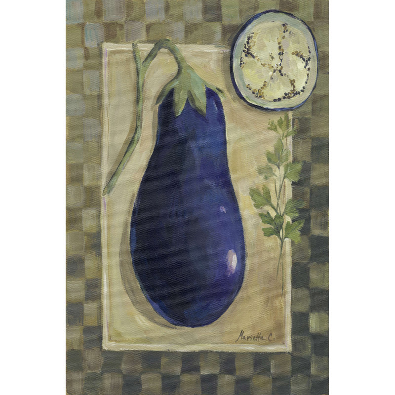 Légumes et herbes IV, H 12 po x l 8 po