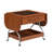 Coffee Table Folding, Metal Frame1 drawer and 2-Tier Storage with Wheels