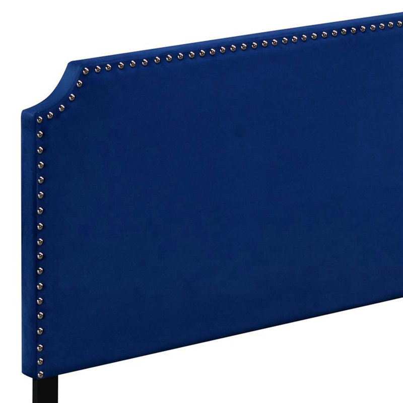 Panel Bed with Scooped Headboard