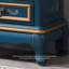 Buffet rétro en bois massif bleu