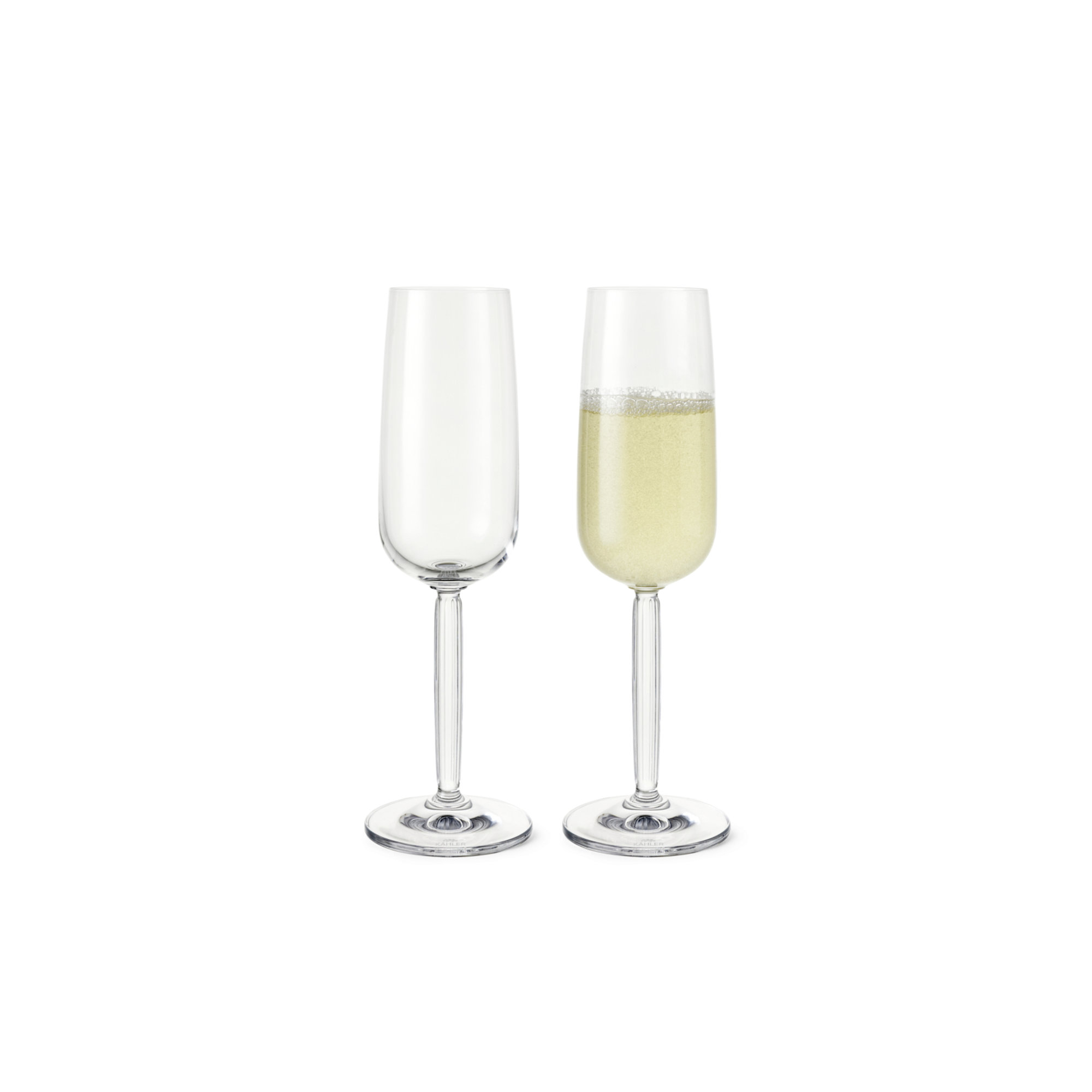 Hammershoi Champagne Glass, Clear