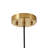 1 - Light Modern Cinched Glass Gradient Blue Seeded Bell Pendant Light