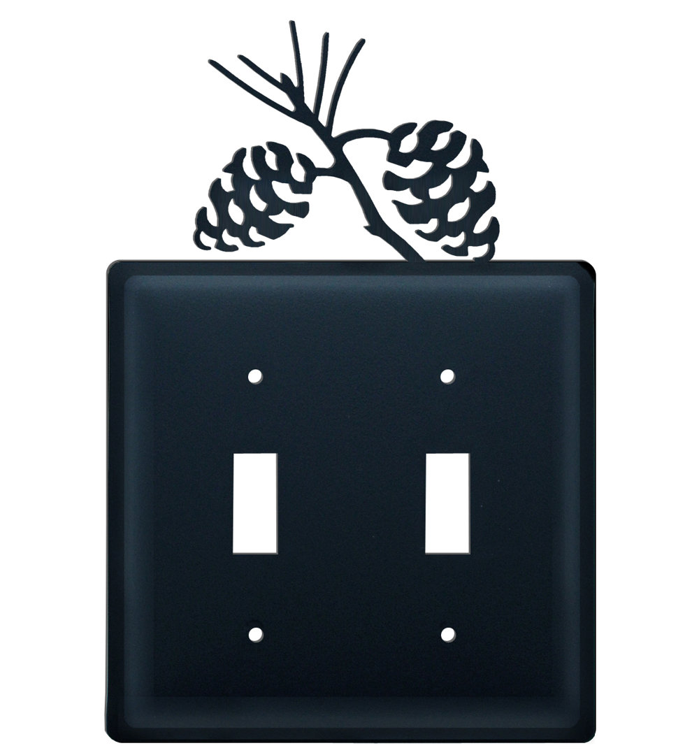 Landscape & Nature 2 - Gang Toggle Light Switch Combination Wall Plate Village Wrought Iron