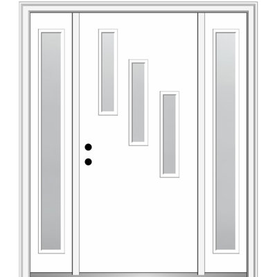 81.75'' Glass Fiberglass Front Entry Doors