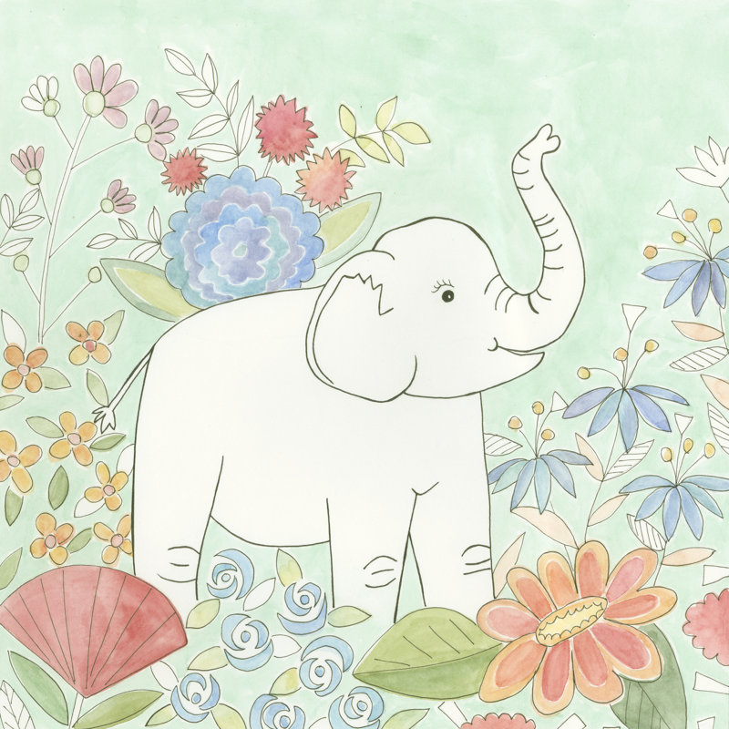 Nicks Animal Garden I by Megan Meagher - Wrapped Canvas Painting, 122cm H x 122cm W