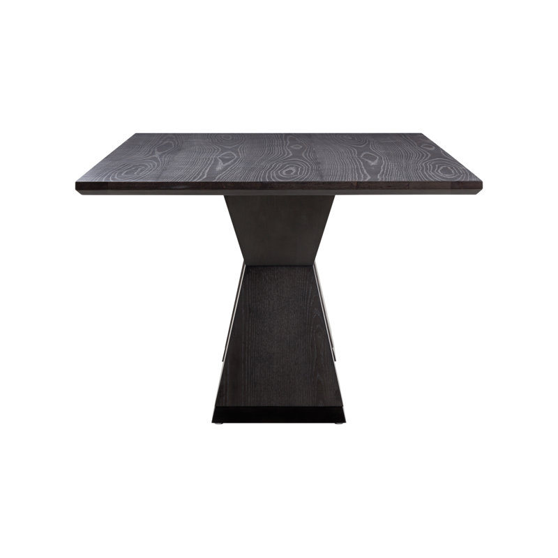 Nolan Black Wood Rectangular Dining Table for Ten