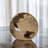 12" Gold Hammered Round Aluminum Table Vase