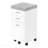 Grey Cement Laminate Contemporary Rolling File Cabinet With Storage Drawers & Printer Stand-544357258