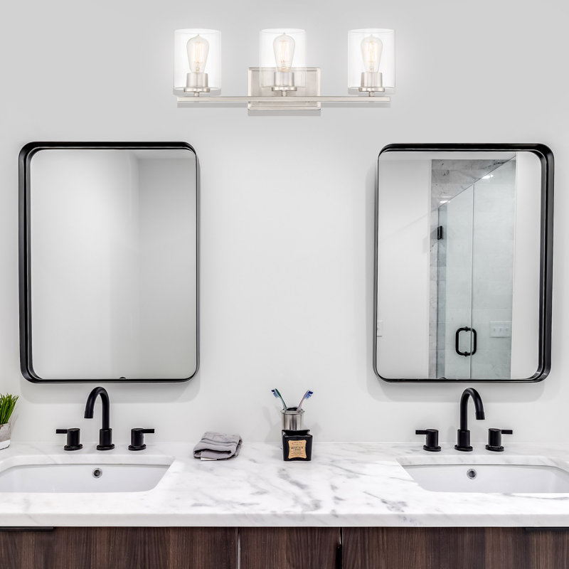 Raelyn 3 - Light Dimmable Vanity Light, Satin Platinum
