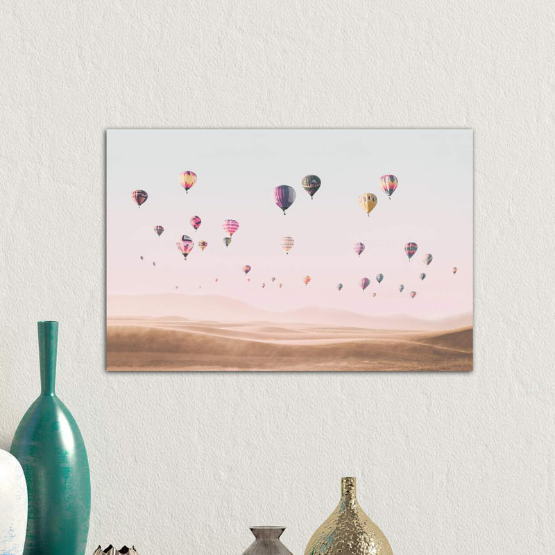 « air balloons », photographie, H 18 po x l 26 po x P 1,5 po, Toile tendue