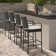 Bahoque Polyethylene (PE) Wicker Outdoor 29.5'' Bar Stool with Cushion
