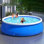Full Size Round Inflatable Swimming Pool - PVC Material, Durable Mesh Fabric, Family Outdoor Garden Pool, Multiple Components Included