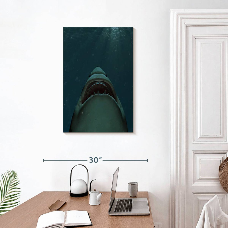 Brampt Jaws Of Great White Shark, 30" H x 20" W