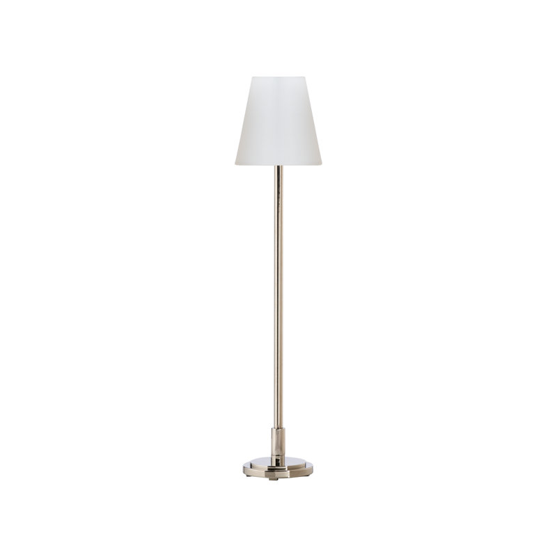 Underwood Table Lamp, Polished Nickel, 28'' H x 6'' W x 6'' D, In-Line