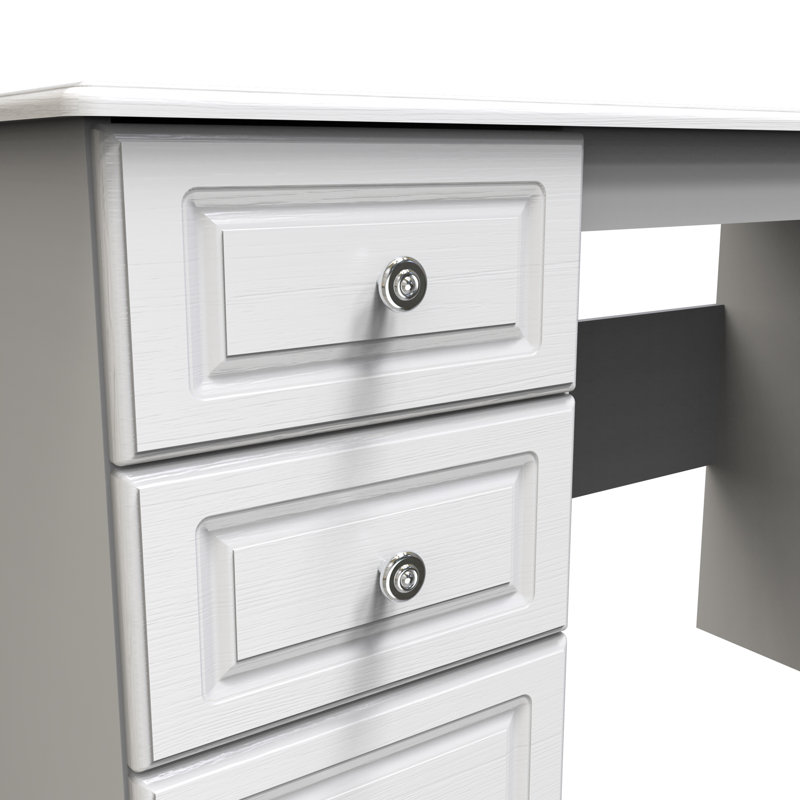 Fully Assembled Meansville Desk, white