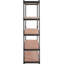 Étagère de rangement réglable à 5 niveaux, capacité de 2 000 lb, étagère de rangement robuste en métal, noire, P 18 po x l 48 po x H 72 po pour la cuisine