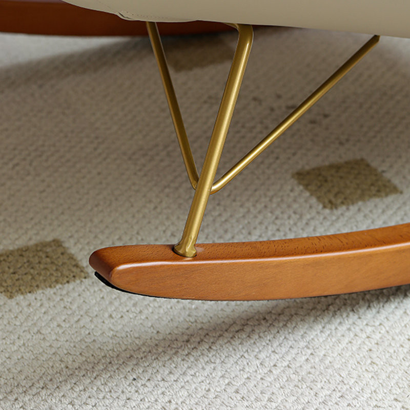 Chaise berçante confortable avec design ergonomique