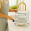 4 Tier Corner Plate Rack For Kitchen Cupboard – Heavy Duty Space-Saving Dish Rack Shelf Stand | Compact Storage Organiser For Plates, Bowls & Dishes (Grey)