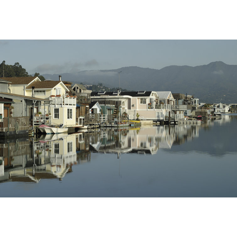 Houseboat Community by StephanHoerold - No Frame Art Prints on Canvas