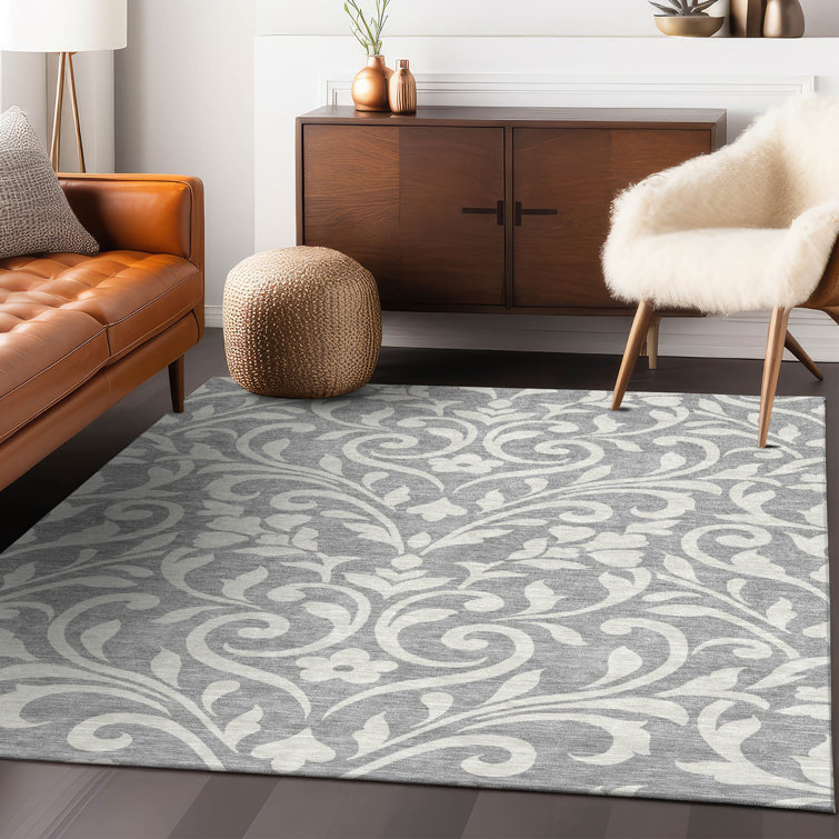 Malek Washable Floral Indoor / Outdoor Rug