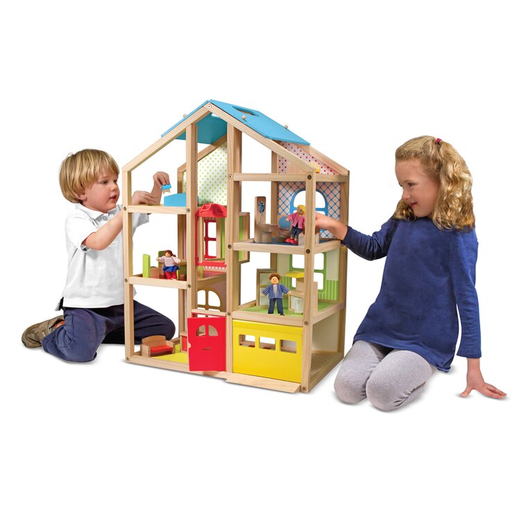 Melissa & Doug Hi-Rise Dollhouse and Furniture Set