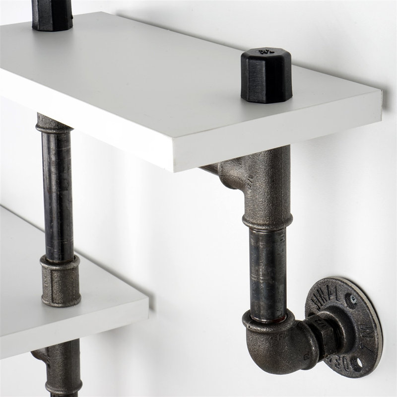 Oregon 2 Piece Bracket Shelf, White