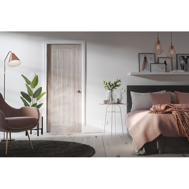 Mexicano Laminate Light Grey Internal Fire Door, 198cm H x 68.6cm W x 4.4cm D