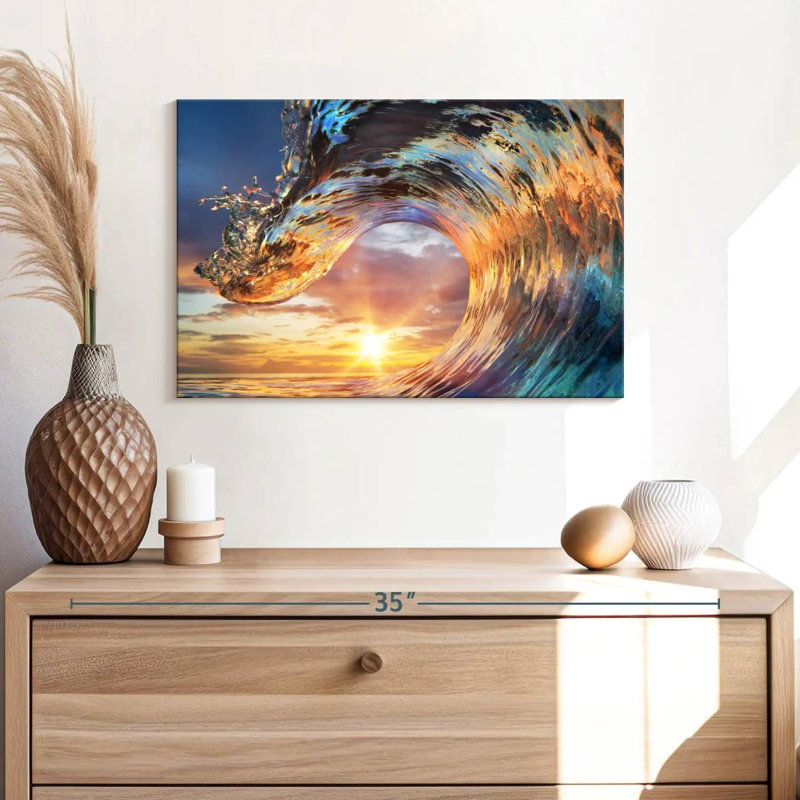 Senne Sunset Wave, 16" H x 24" W