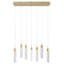 The Original Glacier Collection 7 Light Bubbled Crystal Multi Port Pendant