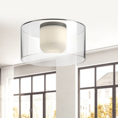 Birch Glass LED Flush Mount