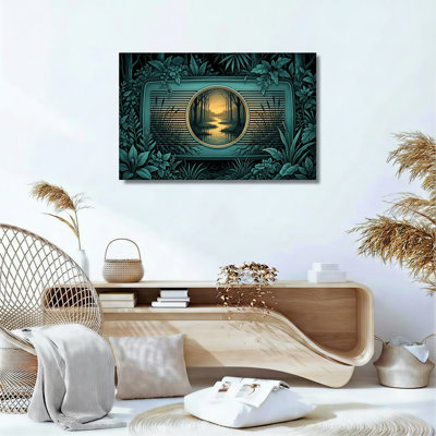 "Forest Mirror", reproduction d'art sur toile, ensemble de 1