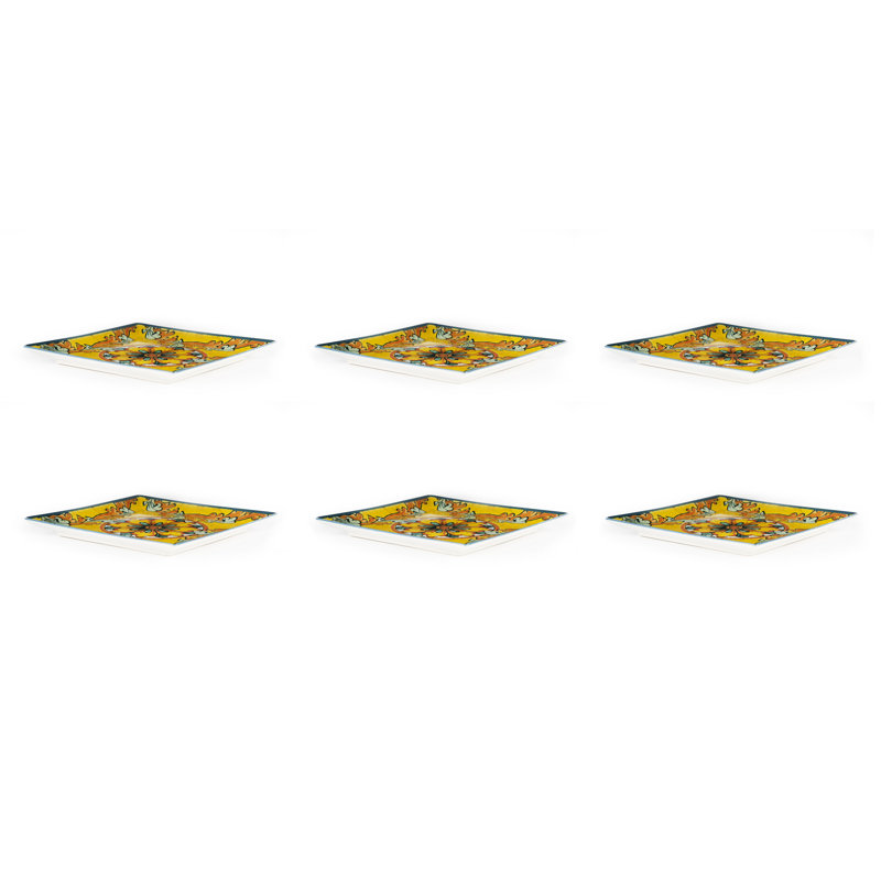Trinacria 24cm Ceramic Dinner Plate - Set of 6