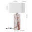 Lampe de table en marbre Chrisette
