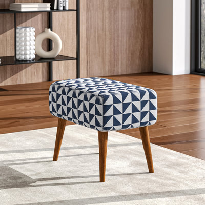 Ovitt 48.5cm Wide Rectangle Geometric Footstool Ottoman