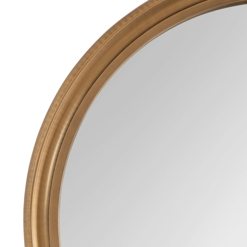 Jorah Engineered Wood Flat Mirror, Antique Gold