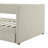Twin Corduroy Daybed With Drawer Storage And Wood Slat - Create A Cozy Atmosphere Size Beige Texture Two Drawers Textured Elegance
