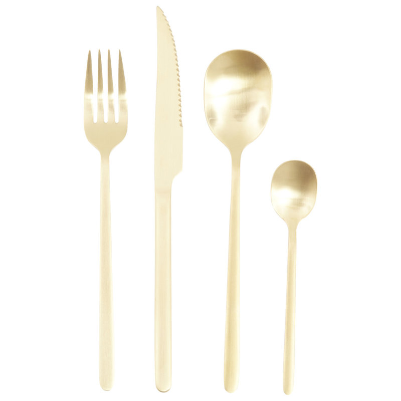 Lantz 16 Piece Cutlery Set, Service for 4, Gold