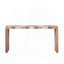 Table d'entrée 62 po, console moderne avec plateau à chevrons