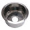 Brightwork 15-Inch Hand Hammered Round Stainless Steel Bar Sink