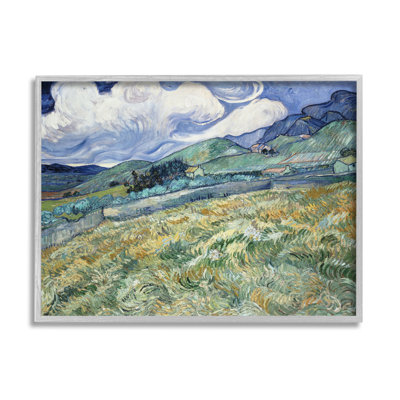 " Mountain Landscape Behind Saint Paul Classic " by Vincent Van Gogh