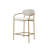 Genie Upholstered Arm Counter Stool, Pearl Grey