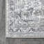 Tapis persan gris pâle rétro moderne Laxton-2116177494