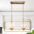 Kaymarie 8 - Light Flat White/Electroplated Copper Kitchen Island Pendant