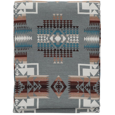 Plaid Wooded River Chief Joseph - 53 x 72, jeté rustique tissé pour canapé et salon de style chalet