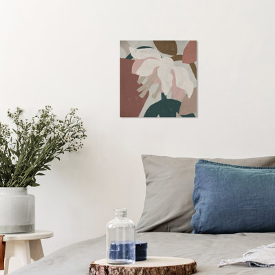 " Cream Abstract Floral II " by Wynwood Studio